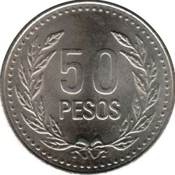 50 pesos 1994 Colombie
