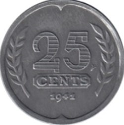 25 cent Pays-Bas 1941 (occupation Allemande)