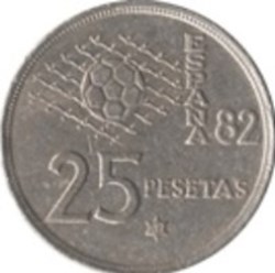 25 Pesetas Espagne 1980 (81)