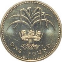 1 Livre Angleterre Elizabeth II 1986