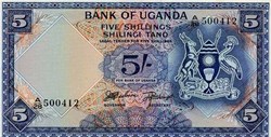 Ouganda-5 shillings 1966