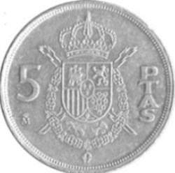 5 Pesetas Espagne 1989