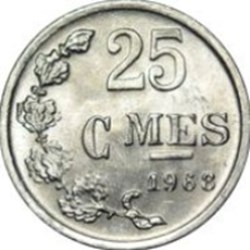 25 centimes - Charlotte Luxembourg 1954
