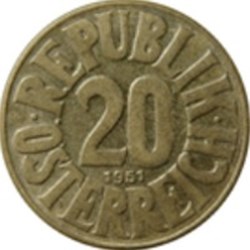 20 groschen Autriche 1954