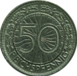 50 Reichspfennig Allemagne 1927 (J)