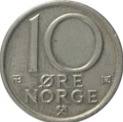 10 øre - Olav V Norvège 1979