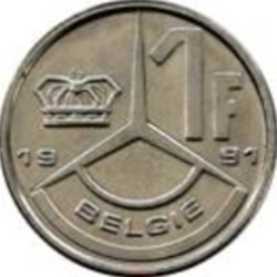1 Franc Belgique (Néerlandais) 1989-Baudouin 1er