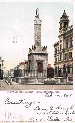 Etats Unis-Baltimore-Battle monument