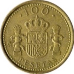 100 Pesetas Espagne 2000 avec points