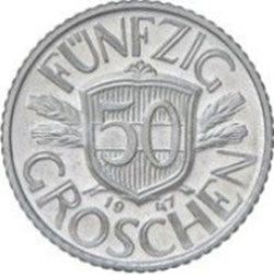 50 groschen Autriche 1947