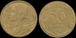 50 Centimes 1963 4 plis