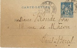 France-Seine-Carte Lettre