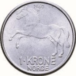 1 couronne Norvège 1967