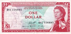 Caraïbes-Etats-1 dollar-1965
