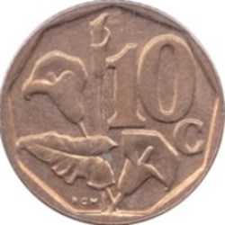 10 cents en anglais - SOUTH AFRICA Afrique du Sud 1997