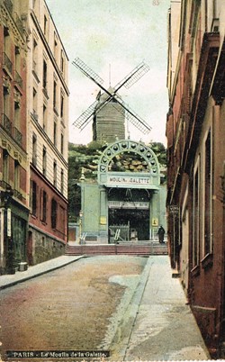 France-Paris-Le moulin de la Galette