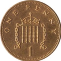 1 Penny Angleterre Elizabeth II 1996