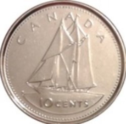 10 cents - Élisabeth II Jubilé d'or de Elizabeth II Canada 2002