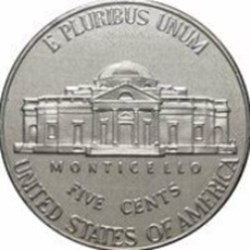 5 cents "Jefferson Nickel" Retour à Monticello Etats Unis 2013 D