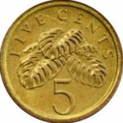 5 cent Singapour 1995