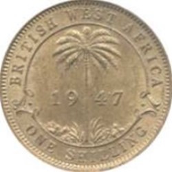 1 shilling - George VI États de l'Afrique de l'Ouest 1943