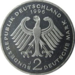 2 deutsche mark Ludwig Erhard Allemagne 1988 (G)