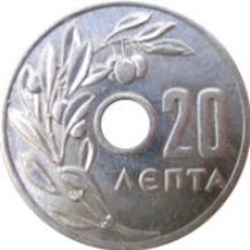20 lepta monarchie 1966 Grèce