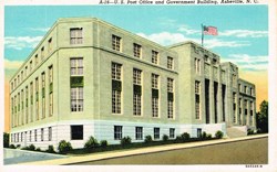 Etats Unis-Caroline du Nord -Asheville-Post Office et Governement Building