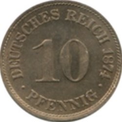 10 Pfennig Empire Allemagne 1874 (A)