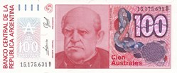 Argentine-100 Australes 1989