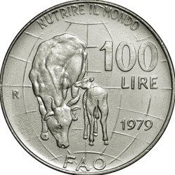 100 Lires Italie 1979 FAO