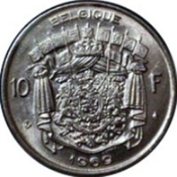 10 Francs Belgique (Français) 1970