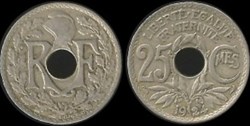 25 Centimes Lindauer 1933