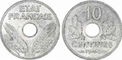10 centimes Lindauer 1944