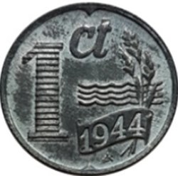 1 cent Wilhelmine Occupation allemande Pays-Bas 1942