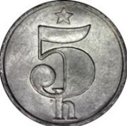 5 haléřů Tchécoslovaquie 1979
