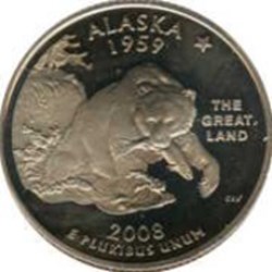 Etats Unis-¼ Dollar "Quarter Alaska" 2008 P