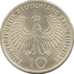 10 deutsche mark JO de Munich Flamme Allemagne 1972 (G)