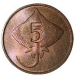 5 aurar Islande 1981