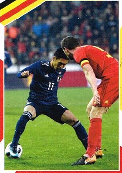 N°136-Belgique-Panini 2018