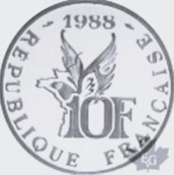 10 Francs Roland Garros 1988