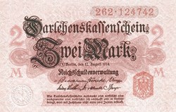 Allemagne-2 Deutsche Mark-12-08-1914