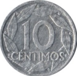 10 centimos Franco Espagne 1959