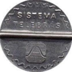 Brésil-Jeton Telebras téléphone 1987