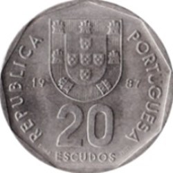 20 Escudos Portugal 1987