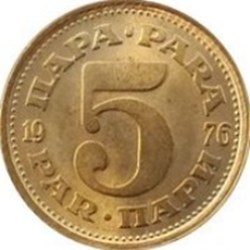 5 para Yougoslavie 1965