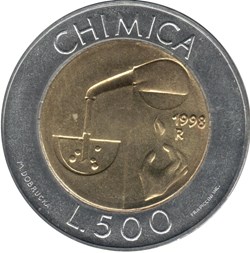500 lires chimie Saint Marin 1998