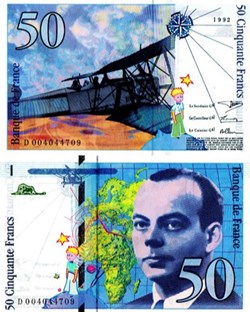 50 Francs SAINT-EXUPERY Type 1992 modifié