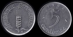 5 Centimes épi 1963