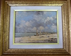 P.Stefani - Ciel d'Orage sur les barques